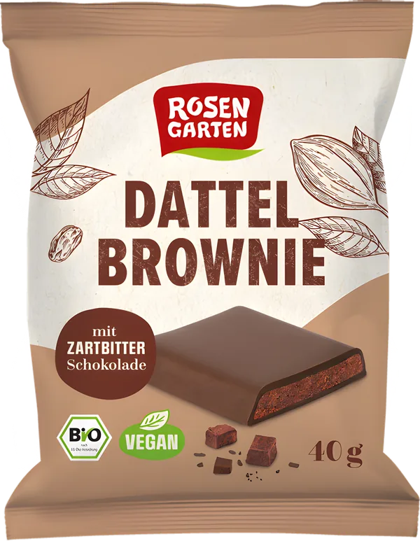 Rosengarten Dattel Brownie, Packung